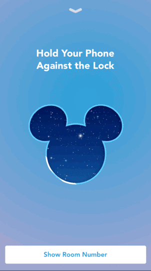 Final Walt Disney World Digital Key UI